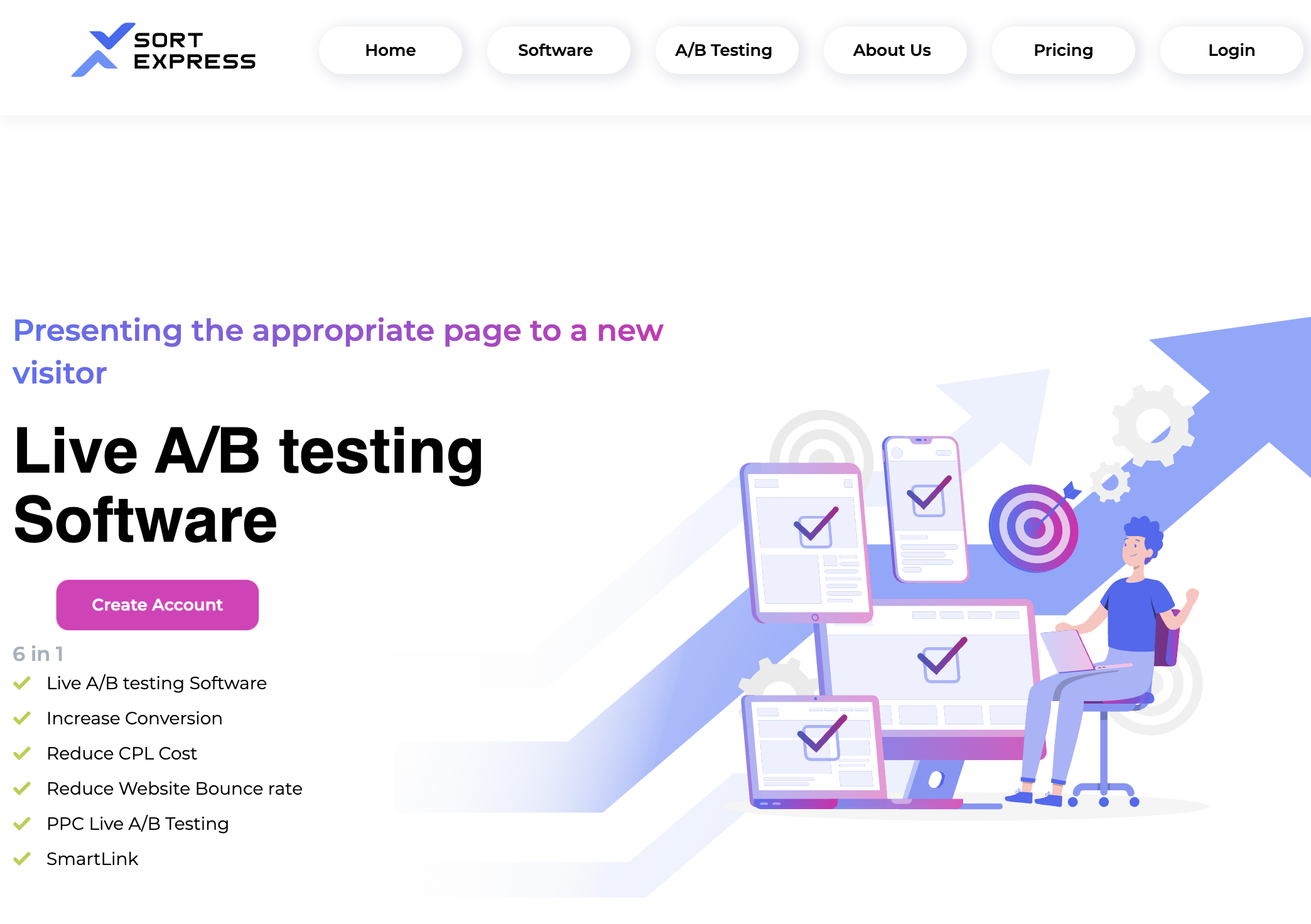 מערכת A/B testing להגדלת כמות המרות בפרסום ממומן