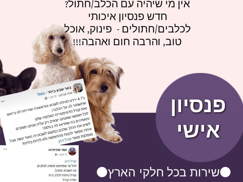 קורל דהן | פנסיון כלבים "הבית של ליאו" | הדרך שלי מאימוץ שני כלבים, להגשמת החלום הגדול שלי